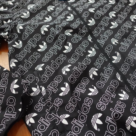 Adidas Originals Trefoil Monogram Windbreaker - Picture 4 of 14